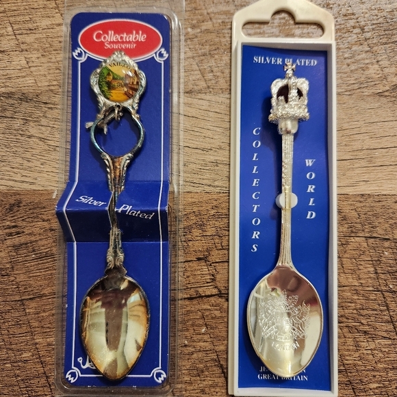 Silver Plated Collectible Souvenir Spoons - Picture 1 of 6